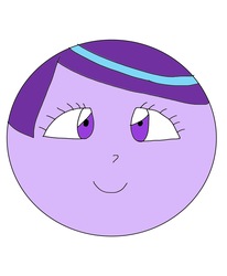 Size: 1536x1866 | Tagged: safe, artist:jonwii, starlight glimmer, equestria girls, g4, ball, female, glimmerball, inanimate tf, morph ball, simple background, smiling, solo, transformation, white background