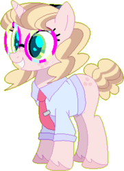 Size: 265x366 | Tagged: safe, artist:daydreamprince, oc, oc only, pony, unicorn, base used, clothes, female, glasses, mare, necktie, shirt, simple background, solo, transparent background