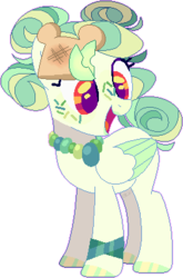 Size: 263x398 | Tagged: safe, artist:daydreamprince, oc, oc only, pegasus, pony, base used, bread, disney, female, food, hidden mickey, illuminati confirmed, mare, simple background, solo, toast, transparent background