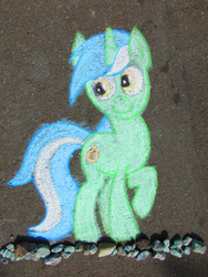 Size: 3018x4024 | Tagged: safe, artist:malte279, lyra heartstrings, pony, g4, chalk drawing, traditional art