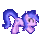 Size: 40x34 | Tagged: artist needed, source needed, safe, sea swirl, seafoam, pony, unicorn, g4, animated, cute, desktop ponies, eyes closed, female, pixel art, seadorable, solo, sprite, stretching