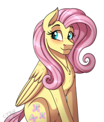 Size: 3000x3500 | Tagged: safe, artist:jack-pie, fluttershy, pegasus, pony, g4, collaboration, cute, female, high res, mare, shyabetes, simple background, smiling, solo, transparent background