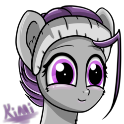 Size: 6000x6000 | Tagged: safe, artist:undisputed, oc, oc only, oc:kimi, earth pony, pony, female, headband, mare, smiling, solo
