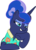 Size: 3618x5000 | Tagged: safe, artist:dashiesparkle, princess luna, alicorn, pony, between dark and dawn, g4, .svg available, absurd resolution, alternate hairstyle, bedroom eyes, clothes, faic, female, hawaiian shirt, mare, shirt, simple background, smiling, transparent background, underhoof, vector