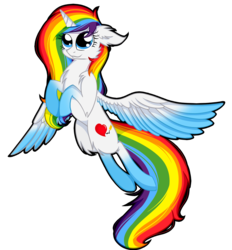 Size: 1371x1479 | Tagged: safe, artist:absolitedisaster08, oc, oc only, alicorn, pony, alicorn oc, female, mare, simple background, solo, transparent background, two toned wings, wings