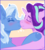 Size: 700x776 | Tagged: safe, artist:kittycoot, starlight glimmer, trixie, pony, unicorn, g4, blushing, eyes closed, female, kissing, lesbian, ship:startrix, shipping