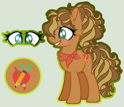Size: 1280x1102 | Tagged: safe, artist:x-dainichi-x, oc, oc only, oc:anahita, earth pony, pony, female, mare, offspring, parent:applejack, parent:trouble shoes, parents:troublejack, simple background, solo