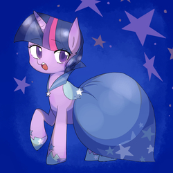 Size: 1000x1000 | Tagged: safe, artist:770nanao15, twilight sparkle, pony, unicorn, g4, adorkable, clothes, cute, dork, dress, female, mare, open mouth, raised hoof, solo, stars