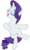 Size: 7000x11500 | Tagged: safe, artist:tardifice, rarity, pony, unicorn, she's all yak, absurd resolution, bipedal, eyes closed, female, hoof on belly, open mouth, simple background, solo, standing, standing on one leg, transparent background, vector