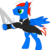 Size: 1704x1700 | Tagged: safe, artist:rd4590, oc, oc only, oc:vortex clipper, pegasus, pony, bowtie, clothes, looking forward, pegasus oc, simple background, solo, spread wings, suit, sword, transparent background, tuxedo, vector, weapon, wings