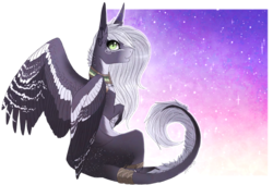 Size: 1195x814 | Tagged: safe, artist:luuny-luna, oc, oc only, pegasus, pony, colored wings, female, mare, multicolored wings, solo, wings