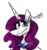 Size: 1914x2048 | Tagged: safe, artist:summer-cascades, rarity, pony, g4, bisexual pride flag, headcanon, lgbt headcanon, male, pride, pride month, sexuality headcanon, solo, trans female, transgender, transgender pride flag