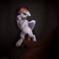 Size: 3000x3000 | Tagged: safe, artist:nika-rain, oc, oc only, pegasus, pony, commission, crying, full body, high res, solo
