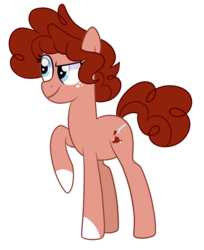 Size: 1024x1255 | Tagged: safe, artist:ashidaii, oc, oc only, oc:paprika, earth pony, pony, female, mare, offspring, parent:cheese sandwich, parent:pinkie pie, parents:cheesepie, simple background, solo, transparent background
