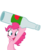 Size: 491x495 | Tagged: safe, artist:mlpcreativelab, artist:shoutingisfun, edit, editor:luzion, pinkie pie, earth pony, pony, g4, apple cider, armpits, bottle, carrying, cider, drink, female, mare, object, simple background, smiling, solo, throwing, transparent background