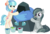 Size: 8942x6054 | Tagged: safe, artist:cyanlightning, coco pommel, marble pie, ocellus, changeling, earth pony, pony, g4, .svg available, absurd resolution, chisel, disguise, disguised changeling, ear fluff, eyes closed, female, holding, mare, mouth hold, paint, painting, rock, rockellus, simple background, standing, this will end in death, this will end in tears, this will end in tears and/or death, this will not end well, transparent background, trio, trio female, vector