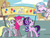 Size: 1280x960 | Tagged: safe, artist:flutterluv, derpy hooves, pinkie pie, silverstream, starlight glimmer, earth pony, hippogriff, pegasus, pony, unicorn, g4, atg 2019, female, mare, newbie artist training grounds, smiling