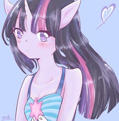 Size: 2018x2048 | Tagged: safe, artist:moh_mlp2, twilight sparkle, human, g4, female, heart, high res, horn, horned humanization, humanized, solo