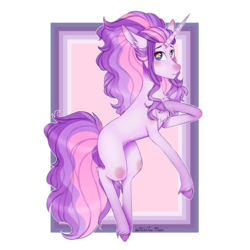 Size: 1920x1920 | Tagged: safe, artist:moonwolf96, oc, oc only, pony, unicorn, chest fluff, female, mare, solo, starry eyes, wingding eyes