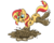 Size: 2000x1600 | Tagged: safe, artist:amateur-draw, sunset shimmer, pony, unicorn, g4, covered in mud, female, happy, jumping, ms paint, mud, muddy, playing, puddle, solo, wet and messy