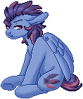 Size: 118x141 | Tagged: safe, artist:ak4neh, oc, oc only, oc:lost, pegasus, pony, animated, male, pixel art, simple background, solo, stallion, transparent background