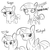 Size: 1152x1152 | Tagged: safe, artist:tjpones, twilight sparkle, alicorn, pony, sparkles! the wonder horse!, g4, female, know the difference, mare, monochrome, multeity, simple background, smiling, twiggie, twilight sparkle (alicorn), white background