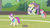 Size: 1280x720 | Tagged: safe, screencap, summer breeze, pegasus, pony, unicorn, 2 4 6 greaaat, g4, my little pony: friendship is magic, buckball, buckball court, buckball uniform, buckbasket, chinese, clothes, female, flying, friendship student, glowing horn, horn, horn ring, inhibitor ring, jersey, magic, magic aura, mare, shirt, spread wings, telekinesis, trio, wings