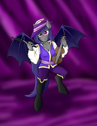 Size: 2550x3300 | Tagged: safe, artist:argustheseer, oc, bat pony, anthro, bard, dungeons and dragons, fantasy class, high res, pen and paper rpg, rpg