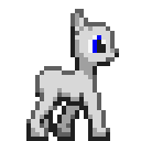 Size: 128x128 | Tagged: safe, artist:kelvin shadewing, pony, animated, base, female, gif, license:cc-by-sa 4.0, looking forward, mare, pixel art, simple background, sprite, template, transparent background, walking