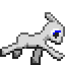 Size: 128x128 | Tagged: safe, artist:kelvin shadewing, pony, animated, base, female, floppy ears, gif, license:cc-by-sa 4.0, looking down, mare, pixel art, running, simple background, sprite, template, transparent background