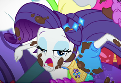 Size: 1028x708 | Tagged: safe, screencap, rarity, equestria girls, g4, lost and pound, my little pony equestria girls: choose your own ending, faic, great moments in animation, mud, muddy, out of context, solo focus