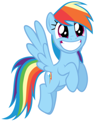 Size: 7000x8900 | Tagged: safe, artist:tardifice, rainbow dash, pegasus, pony, g4, grannies gone wild, absurd resolution, cute, dashabetes, female, flying, mare, simple background, smiling, solo, transparent background, vector