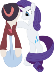 Size: 814x1080 | Tagged: safe, artist:shooting sta, rarity, pony, unicorn, g4, bipedal, blue eyes, clothes, coat, detective rarity, female, generosity, mannequin, purple mane, simple background, solo, transparent background, vector