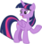 Size: 7554x8041 | Tagged: safe, artist:andoanimalia, twilight sparkle, alicorn, pony, g4, sweet and smoky, absurd resolution, female, folded wings, lidded eyes, mare, open mouth, raised hoof, simple background, solo, transparent background, twilight sparkle (alicorn), underhoof, vector, wings