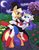 Size: 927x1200 | Tagged: safe, artist:dragoncat, applejack, rarity, pony, g4, cute, female, jackabetes, lesbian, raribetes, sailor moon (series), ship:rarijack, shipping, tuxedo mask