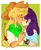 Size: 1280x1560 | Tagged: safe, artist:cherryb0okstams0o, applejack, rarity, equestria girls, g4, cute, female, jackabetes, lesbian, raribetes, ship:rarijack, shipping