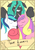 Size: 2480x3507 | Tagged: safe, artist:majo32, princess cadance, queen chrysalis, shining armor, alicorn, changeling, changeling queen, pony, unicorn, g4, female, hearts and hooves day, high res, male, out of character, redraw, ship:shiningcadance, shipper on deck, shipping, straight, tarot card