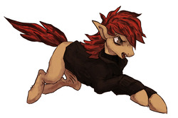 Size: 1280x856 | Tagged: safe, artist:koviry, oc, oc only, earth pony, pony, clothes, male, solo, stallion