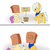 Size: 2133x2133 | Tagged: safe, artist:itwasscatters, oc, oc:paper bag, oc:scatter, earth pony, pegasus, pony, comic, drawing, female, high res, male, paper bag, sign, simple background, white background