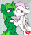 Size: 954x1056 | Tagged: safe, artist:marsminer, oc, oc only, oc:lime dream, oc:sasha gemini, pony, female, kissing, lesbian