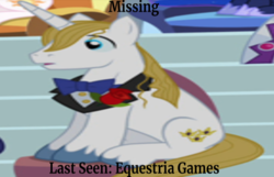 Size: 810x521 | Tagged: safe, edit, edited screencap, screencap, prince blueblood, pony, equestria games (episode), g4, season 4, male, missing, stallion, wrong aspect ratio