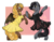 Size: 2750x2150 | Tagged: safe, artist:acry-artwork, oc, bat pony, earth pony, pony, clothes, dancing, dress, female, high res