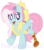 Size: 1204x1359 | Tagged: safe, artist:pearlyiridescence, kerfuffle, pegasus, pony, g4, my little pony: friendship is magic, my little pony: rainbow roadtrip, adorable face, amputee, clothes, cute, daaaaaaaaaaaw, female, fluffy, fufflebetes, heart eyes, looking at you, mare, prosthetic leg, prosthetic limb, prosthetics, simple background, solo, vest, watermark, white background, wingding eyes