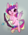 Size: 1280x1600 | Tagged: safe, artist:tabu-rat, princess cadance, alicorn, pony, g4, :p, arrow, beanbrows, bow (weapon), bow and arrow, chest fluff, chibi, cupid, cupidance, cute, cutedance, ear fluff, eyebrows, female, flying, glowing horn, heart, heart arrow, heart eyes, horn, looking at you, magic, mare, one eye closed, solo, telekinesis, tongue out, weapon, wingding eyes, wink