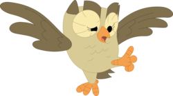 Size: 3573x1999 | Tagged: safe, artist:porygon2z, owlowiscious, bird, owl, pony, g4, male, simple background, solo, transparent background, vector