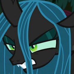 Size: 564x563 | Tagged: safe, screencap, queen chrysalis, changeling, g4, the mean 6, angry, annoyed, cropped, cute, cutealis, female, solo