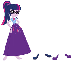 Size: 692x586 | Tagged: safe, artist:hubfanlover678, artist:starman1999, sci-twi, twilight sparkle, equestria girls, g4, my little pony equestria girls: better together, clothes, female, geode of telekinesis, long skirt, magical geodes, skirt, solo