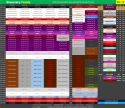 Size: 3304x2864 | Tagged: safe, chart, discovery family, high res, no pony, schedule, text