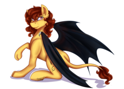 Size: 2189x1577 | Tagged: safe, artist:shamy-crist, oc, oc only, oc:arrow flash, sphinx, bat wings, female, simple background, solo, sphinx oc, transparent background, wings