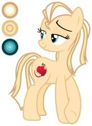 Size: 1399x1917 | Tagged: safe, artist:x-dainichi-x, oc, oc only, oc:apple crisp, earth pony, pony, base used, female, mare, offspring, parent:applejack, parent:caramel, parents:carajack, simple background, solo, transparent background